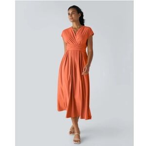 Halara Orange Travel Dress Size XL
